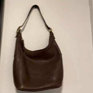 Vintage Coach Legacy Duffle Bag Style# 9823 Brown Leather Brass